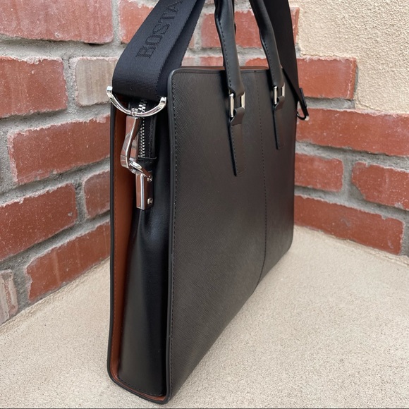 🆕BOSTANTEN Formal Leather Briefcase LAPTOP BUSINESS Shoulder BAG - Picture 8 of 16